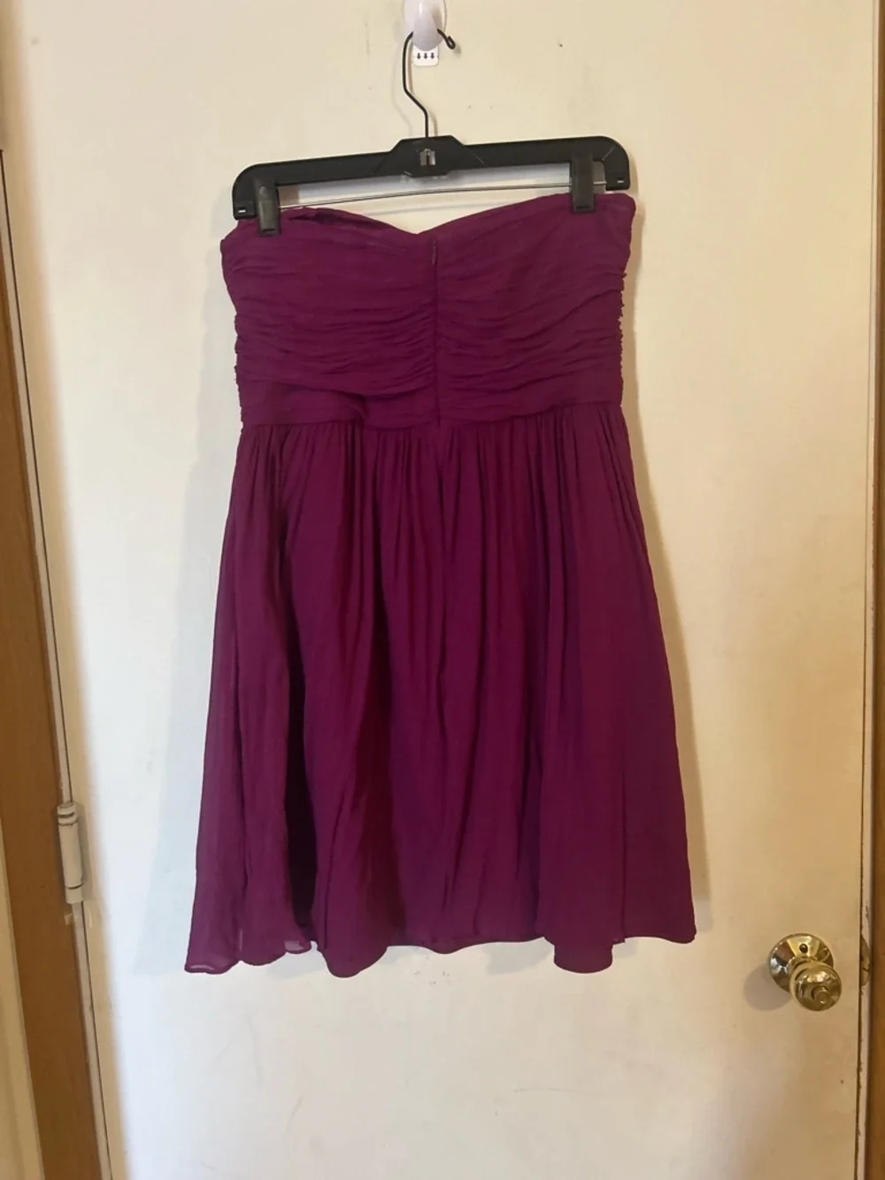 J. Crew Soze 14 Strapless Arabelle 100% Silk Chiffon Dress